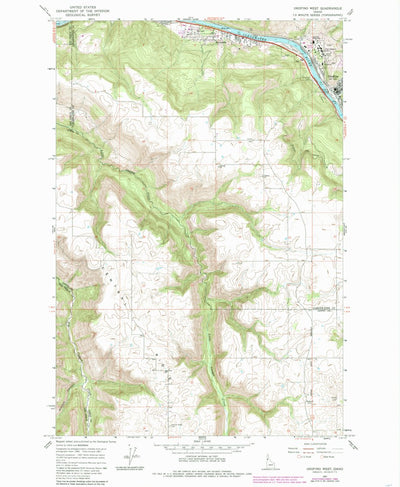 United States Geological Survey Orofino West, ID (1984, 24000-Scale) digital map