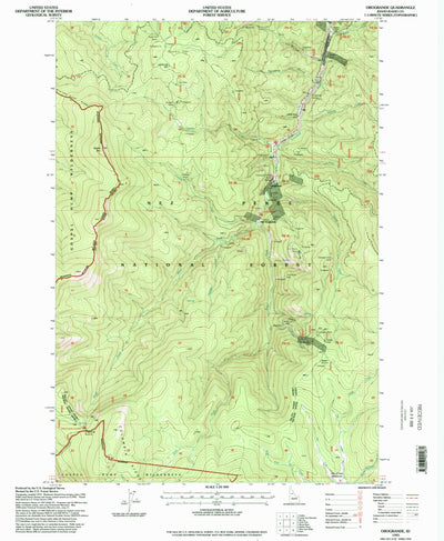 United States Geological Survey Orogrande, ID (1995, 24000-Scale) digital map