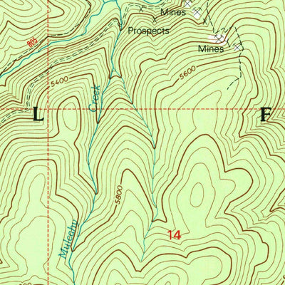 United States Geological Survey Orogrande, ID (1995, 24000-Scale) digital map