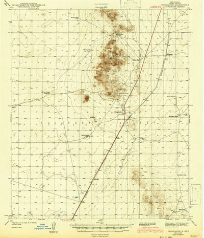 United States Geological Survey Orogrande, NM (1943, 62500-Scale) digital map