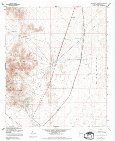 United States Geological Survey Orogrande North, NM (1955, 24000-Scale) digital map