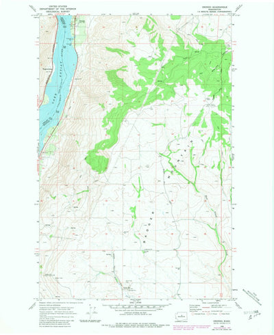 United States Geological Survey Orondo, WA (1968, 24000-Scale) digital map