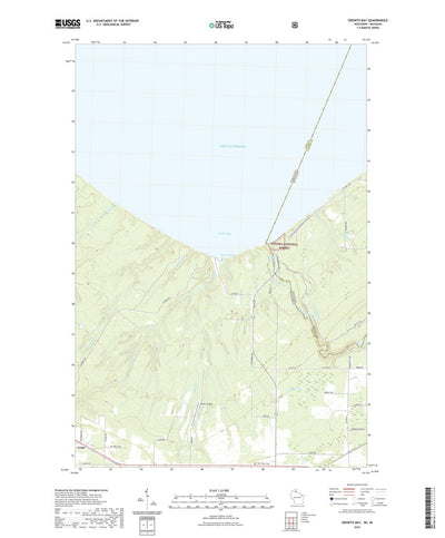 United States Geological Survey Oronto Bay, WI (2022, 24000-Scale) digital map