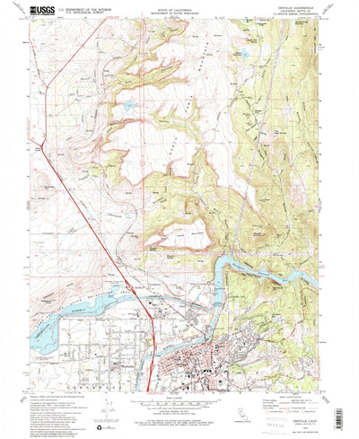 United States Geological Survey Oroville, CA (1970, 24000-Scale) digital map