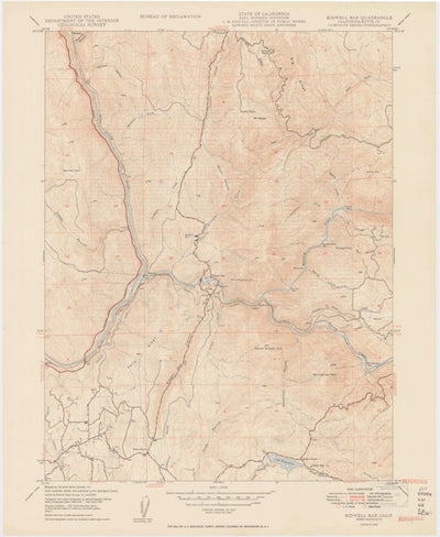 United States Geological Survey Oroville Dam, CA (1950, 24000-Scale) digital map