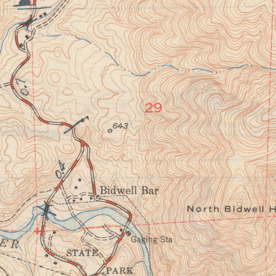 United States Geological Survey Oroville Dam, CA (1950, 24000-Scale) digital map