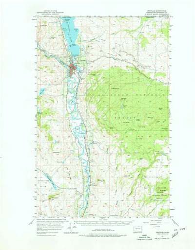 United States Geological Survey Oroville, WA (1957, 62500-Scale) digital map