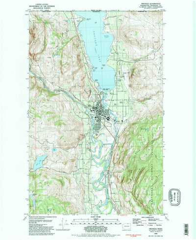 United States Geological Survey Oroville, WA (1982, 24000-Scale) digital map