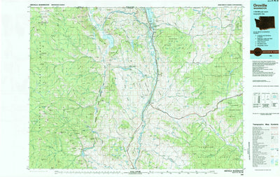 United States Geological Survey Oroville, WA (1984, 100000-Scale) digital map