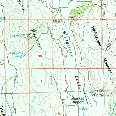 United States Geological Survey Oroville, WA (1984, 100000-Scale) digital map