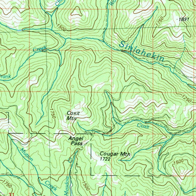 United States Geological Survey Oroville, WA (1984, 100000-Scale) digital map