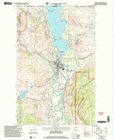 United States Geological Survey Oroville, WA (2001, 24000-Scale) digital map