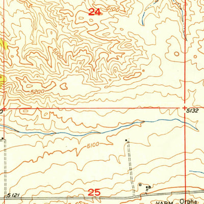 United States Geological Survey Orpha, WY (1950, 24000-Scale) digital map