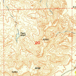 United States Geological Survey Orpha, WY (1950, 24000-Scale) digital map
