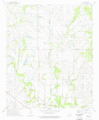 United States Geological Survey Orr, OK (1974, 24000-Scale) digital map