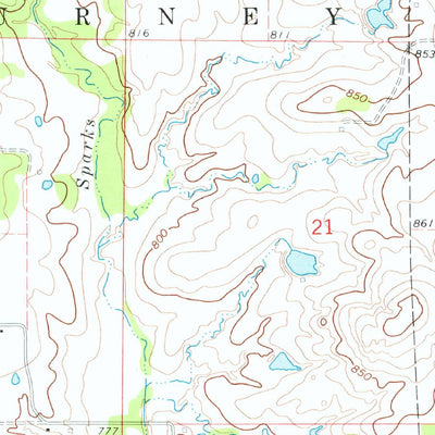 United States Geological Survey Orr, OK (1974, 24000-Scale) digital map