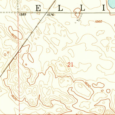 United States Geological Survey Orrin, ND (1958, 24000-Scale) digital map