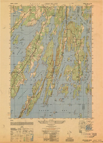 United States Geological Survey Orrs Island, ME (1950, 25000-Scale) digital map