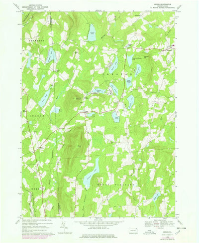 United States Geological Survey Orson, PA (1968, 24000-Scale) digital map