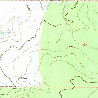 United States Geological Survey Ortega Mountain, AZ (1971, 24000-Scale) digital map