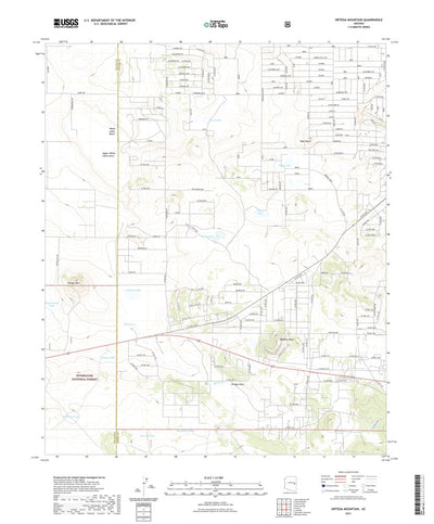 United States Geological Survey Ortega Mountain, AZ (2021, 24000-Scale) digital map