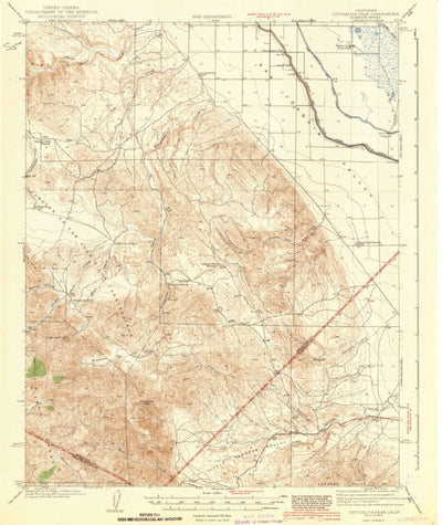 United States Geological Survey Ortigalita Peak, CA (1943, 62500-Scale) digital map