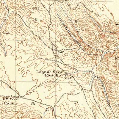 United States Geological Survey Ortigalita Peak, CA (1943, 62500-Scale) digital map