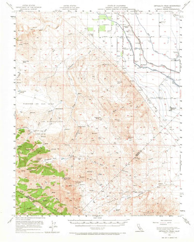 United States Geological Survey Ortigalita Peak, CA (1956, 62500-Scale) digital map