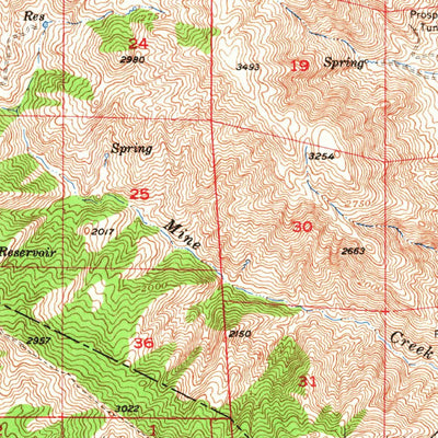 United States Geological Survey Ortigalita Peak, CA (1956, 62500-Scale) digital map