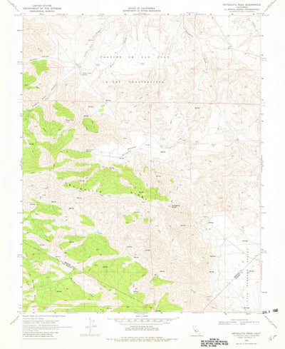 United States Geological Survey Ortigalita Peak, CA (1969, 24000-Scale) digital map