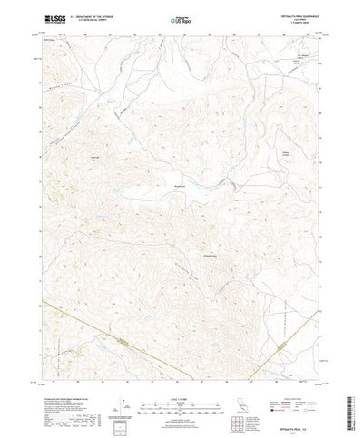 United States Geological Survey Ortigalita Peak, CA (2021, 24000-Scale) digital map