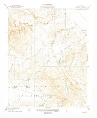 United States Geological Survey Ortigalita Peak NW, CA (1922, 31680-Scale) digital map