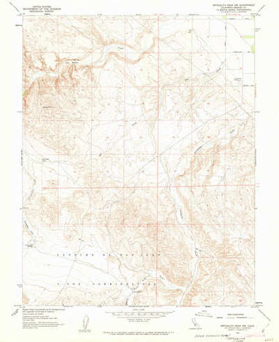 United States Geological Survey Ortigalita Peak NW, CA (1956, 24000-Scale) digital map
