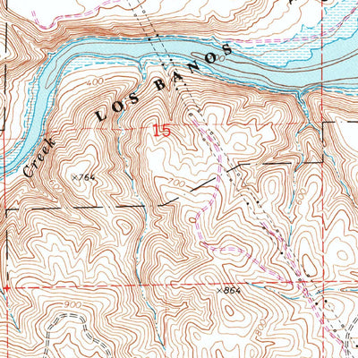 United States Geological Survey Ortigalita Peak NW, CA (1969, 24000-Scale) digital map