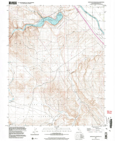 United States Geological Survey Ortigalita Peak NW, CA (2000, 24000-Scale) digital map
