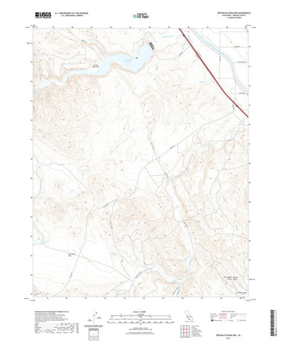 United States Geological Survey Ortigalita Peak NW, CA (2021, 24000-Scale) digital map