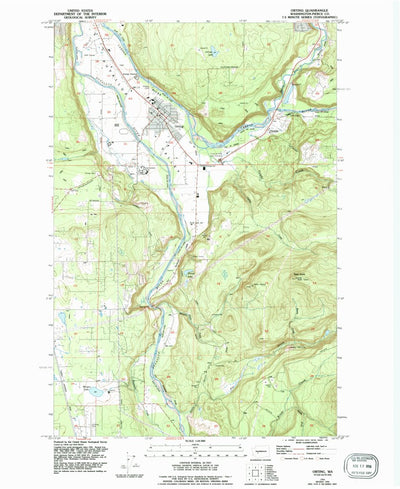 United States Geological Survey Orting, WA (1956, 24000-Scale) digital map