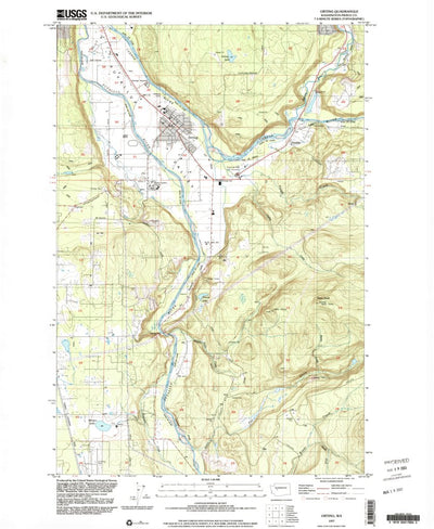 United States Geological Survey Orting, WA (1997, 24000-Scale) digital map