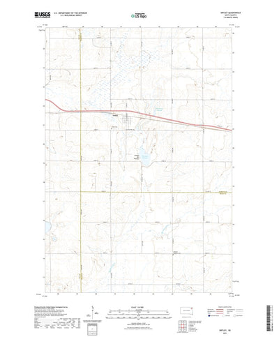 United States Geological Survey Ortley, SD (2021, 24000-Scale) digital map