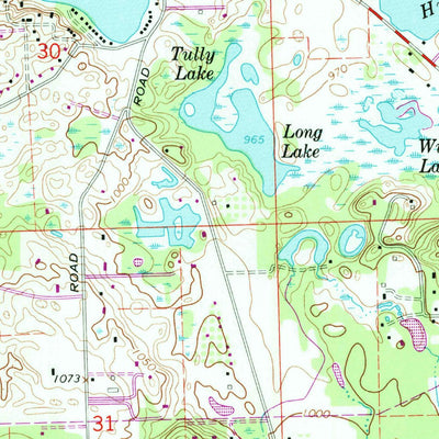 United States Geological Survey Ortonville, MI (1968, 24000-Scale) digital map