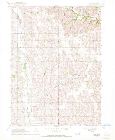 United States Geological Survey Orum, NE (1969, 24000-Scale) digital map
