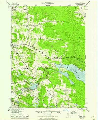 United States Geological Survey Orwell, NY (1943, 24000-Scale) digital map