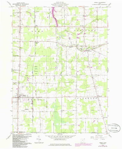 United States Geological Survey Orwell, OH (1960, 24000-Scale) digital map