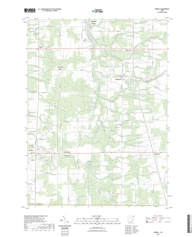 United States Geological Survey Orwell, OH (2023, 24000-Scale) digital map