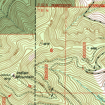 United States Geological Survey Orwig Hump, WA-ID (1996, 24000-Scale) digital map