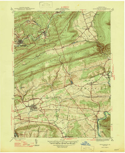 United States Geological Survey Orwigsburg, PA (1947, 31680-Scale) digital map