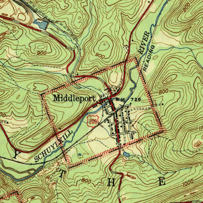 United States Geological Survey Orwigsburg, PA (1947, 31680-Scale) digital map