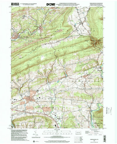 United States Geological Survey Orwigsburg, PA (1999, 24000-Scale) digital map
