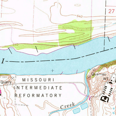 United States Geological Survey Osage City, MO (1967, 24000-Scale) digital map