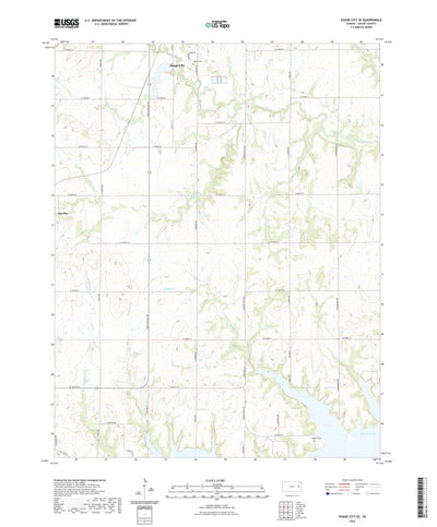 United States Geological Survey Osage City SE, KS (2022, 24000-Scale) digital map